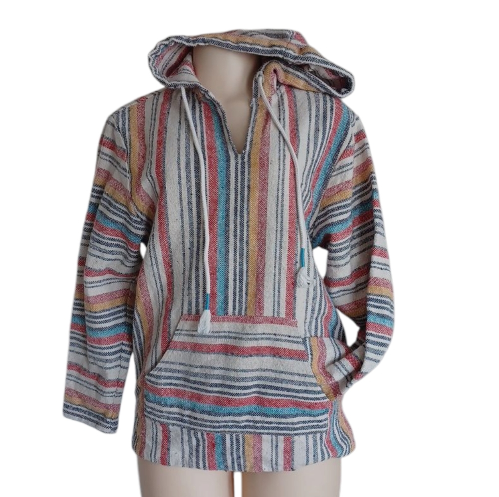 BEACH LIFE Striped Baja Hoodie